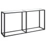 Mesa consola vidrio templado transparente 160x35x75,5 cm de , Mesas auxiliares - Ref: Foro24-331678, Precio: 80,27 €, Descuen...
