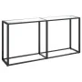 Mesa consola vidrio templado transparente 160x35x75,5 cm de , Mesas auxiliares - Ref: Foro24-331678, Precio: 79,12 €, Descuen...