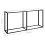 Mesa consola vidrio templado transparente 160x35x75,5 cm de , Mesas auxiliares - Ref: Foro24-331678, Precio: 80,27 €, Descuen...