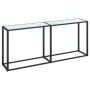 White marble tempered glass console table 180x35x75.5 cm by , Side tables - Ref: Foro24-331684, Price: 73,45 €, Discount: %