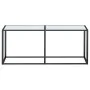 White marble tempered glass console table 180x35x75.5 cm by , Side tables - Ref: Foro24-331684, Price: 73,45 €, Discount: %