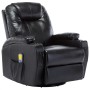 Sillón de masaje mecedora de cuero sintético negro de , Sillones de masaje eléctricos - Ref: Foro24-246635, Precio: 552,56 €,...