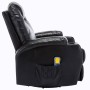 Sillón de masaje mecedora de cuero sintético negro de , Sillones de masaje eléctricos - Ref: Foro24-246635, Precio: 552,56 €,...