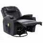 Sillón de masaje mecedora de cuero sintético negro de , Sillones de masaje eléctricos - Ref: Foro24-246635, Precio: 552,56 €,...