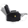 Sillón de masaje mecedora de cuero sintético negro de , Sillones de masaje eléctricos - Ref: Foro24-246635, Precio: 552,56 €,...