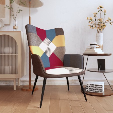 Silla de relajación de tela patchwork de , Sillones - Ref: Foro24-328185, Precio: 108,08 €, Descuento: %
