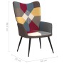 Silla de relajación de tela patchwork de , Sillones - Ref: Foro24-328185, Precio: 108,08 €, Descuento: %