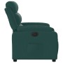 Sillón reclinable eléctrico tela verde oscuro en Sillones | Comprar online en Foru.es