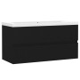 Mueble con lavabo madera de ingeniería negro de , Tocadores de baño - Ref: Foro24-3071559, Precio: 225,91 €, Descuento: %