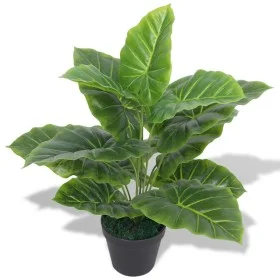 Artificial taro plant with green pot 45 cm by vidaXL, artificial flora - Ref: Foro24-244431, Price: 31,35 €, Discount: %