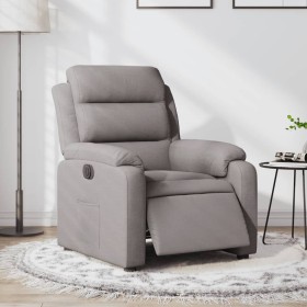 Sillón reclinable eléctrico tela gris taupé en Sillones | Comprar online en Foru.es