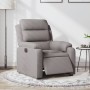 Sillón reclinable eléctrico tela gris taupé en Sillones | Comprar online en Foru.es