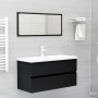 Mueble con lavabo madera de ingeniería negro de , Tocadores de baño - Ref: Foro24-3071649, Precio: 295,53 €, Descuento: %