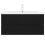 Mueble con lavabo madera de ingeniería negro de , Tocadores de baño - Ref: Foro24-3071649, Precio: 295,53 €, Descuento: %