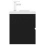 Mueble con lavabo madera de ingeniería negro de , Tocadores de baño - Ref: Foro24-3071649, Precio: 295,53 €, Descuento: %