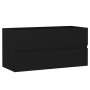 Mueble con lavabo madera de ingeniería negro de , Tocadores de baño - Ref: Foro24-3071649, Precio: 295,53 €, Descuento: %