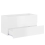 Mueble con lavabo madera de ingeniería blanco brillo de , Tocadores de baño - Ref: Foro24-3071654, Precio: 303,96 €, Descuent...