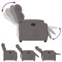 Sillón reclinable eléctrico tela gris taupé en Sillones | Comprar online en Foru.es