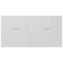 Juego de muebles de baño madera de ingeniería blanco brillo de , Muebles de baño - Ref: Foro24-3071249, Precio: 405,24 €, Des...