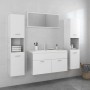 Juego de muebles de baño madera de ingeniería blanco brillo de , Muebles de baño - Ref: Foro24-3071519, Precio: 468,22 €, Des...