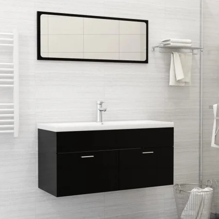 Lavabo empotrado con grifo cerámica blanco 101x39x18 cm de , Lavabos - Ref: Foro24-148627, Precio: 275,99 €, Descuento: %