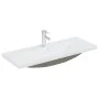 Lavabo empotrado con grifo cerámica blanco 101x39x18 cm de , Lavabos - Ref: Foro24-148627, Precio: 275,99 €, Descuento: %