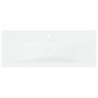 Lavabo empotrado con grifo cerámica blanco 101x39x18 cm de , Lavabos - Ref: Foro24-148627, Precio: 288,96 €, Descuento: %