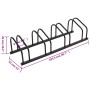 Bicicletero para 4 bicicletas acero negro de , Bases y soportes para almacenar bicicletas - Ref: Foro24-154424, Precio: 34,98...
