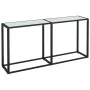 Konsolentisch aus gehärtetem Glas aus weißem Marmor, 160 x 35 x 75,5 cm von , Seitentische - Ref: Foro24-331680, Preis: 73,70...