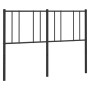 Cabecero de metal negro 140 cm de , Cabeceros y pies de cama - Ref: Foro24-352513, Precio: 28,28 €, Descuento: %