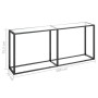 Mesa consola vidrio templado transparente 180x35x75,5 cm de , Mesas auxiliares - Ref: Foro24-331682, Precio: 72,25 €, Descuen...
