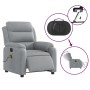 Sillón reclinable de masaje eléctrico tela gris claro en Sillones | Comprar online en Foru.es