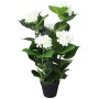 Planta artificial hortensia con macetero 60 cm blanca de vidaXL, Flora artificial - Ref: Foro24-244441, Precio: 29,77 €, Desc...