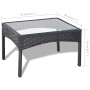 Set de muebles de jardín 4 pzas y cojines ratán sintético negro de , Conjuntos de jardín - Ref: Foro24-44186, Precio: 256,33 ...