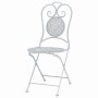 Mesa y sillas bistró de jardín 3 piezas acero blanco grisáceo de vidaXL, Conjuntos de jardín - Ref: Foro24-43150, Precio: 193...