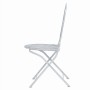 Mesa y sillas bistró de jardín 3 piezas acero blanco grisáceo de vidaXL, Conjuntos de jardín - Ref: Foro24-43150, Precio: 193...