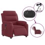 Sillón de masaje reclinable eléctrico tela rojo tinto en Sillones | Comprar online en Foru.es