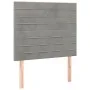 Kopfteile 2 Einheiten aus hellgrauem Samt 90x5x78/88 cm von , Kopf- und Fußteile - Ref: Foro24-3116508, Preis: 45,77 €, Rabat...