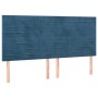 Cabeceros 4 unidades de terciopelo azul oscuro 90x5x78/88 cm de , Cabeceros y pies de cama - Ref: Foro24-3116536, Precio: 105...