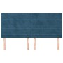 Cabeceros 4 unidades de terciopelo azul oscuro 90x5x78/88 cm de , Cabeceros y pies de cama - Ref: Foro24-3116536, Precio: 105...