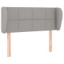 Cabecero de tela gris claro 83x23x78/88 cm de , Cabeceros y pies de cama - Ref: Foro24-3117118, Precio: 53,16 €, Descuento: %