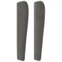 Cabecero con orejas de terciopelo gris oscuro 93x23x118/128 cm de , Cabeceros y pies de cama - Ref: Foro24-3118133, Precio: 6...
