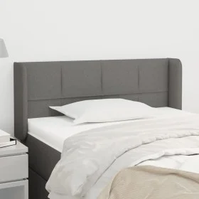 Dark gray fabric headboard 93x16x78/88 cm by , Headboards and footboards - Ref: Foro24-3118751, Price: 49,94 €, Discount: %