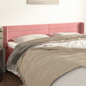 Cabecero de terciopelo rosa 183x16x78/88 cm de , Cabeceros y pies de cama - Ref: Foro24-3118973, Precio: 69,05 €, Descuento: %