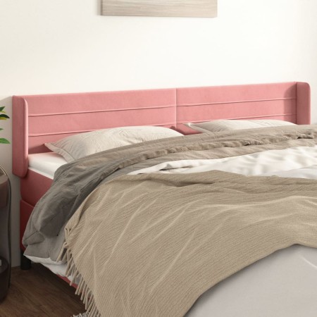 Cabecero de terciopelo rosa 183x16x78/88 cm de , Cabeceros y pies de cama - Ref: Foro24-3118973, Precio: 69,05 €, Descuento: %