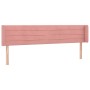 Cabecero de terciopelo rosa 183x16x78/88 cm de , Cabeceros y pies de cama - Ref: Foro24-3118973, Precio: 69,05 €, Descuento: %