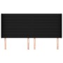 Cabecero con orejas de tela negro 183x16x118/128 cm de , Cabeceros y pies de cama - Ref: Foro24-3119736, Precio: 139,85 €, De...