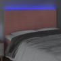 Cabecero con luces LED terciopelo rosa 200x5x118/128 cm de , Cabeceros y pies de cama - Ref: Foro24-3122635, Precio: 121,99 €...