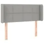 Light gray fabric headboard with LED 83x16x78/88 cm by , Headboards and footboards - Ref: Foro24-3123210, Price: 53,43 €, Dis...