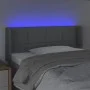 Light gray fabric headboard with LED 83x16x78/88 cm by , Headboards and footboards - Ref: Foro24-3123210, Price: 53,43 €, Dis...
